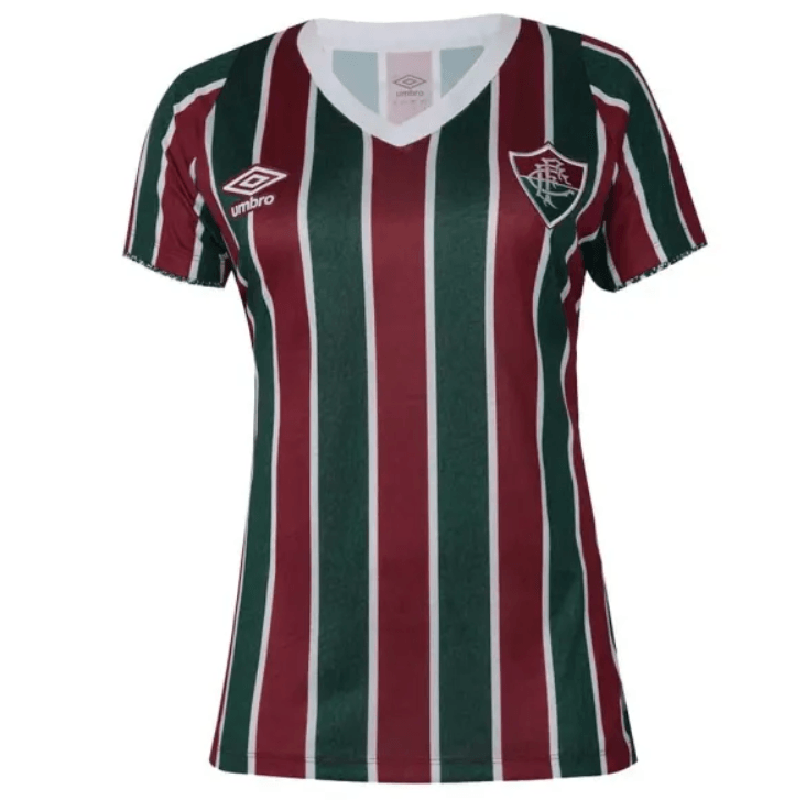 Camisa Fluminense Feminina 24/25 I Tricolor Umbro - Loja da Seven Oficial