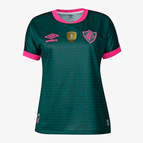 Camisa Fluminense I 23/24 Umbro - Verde Feminino - Loja da Seven Oficial