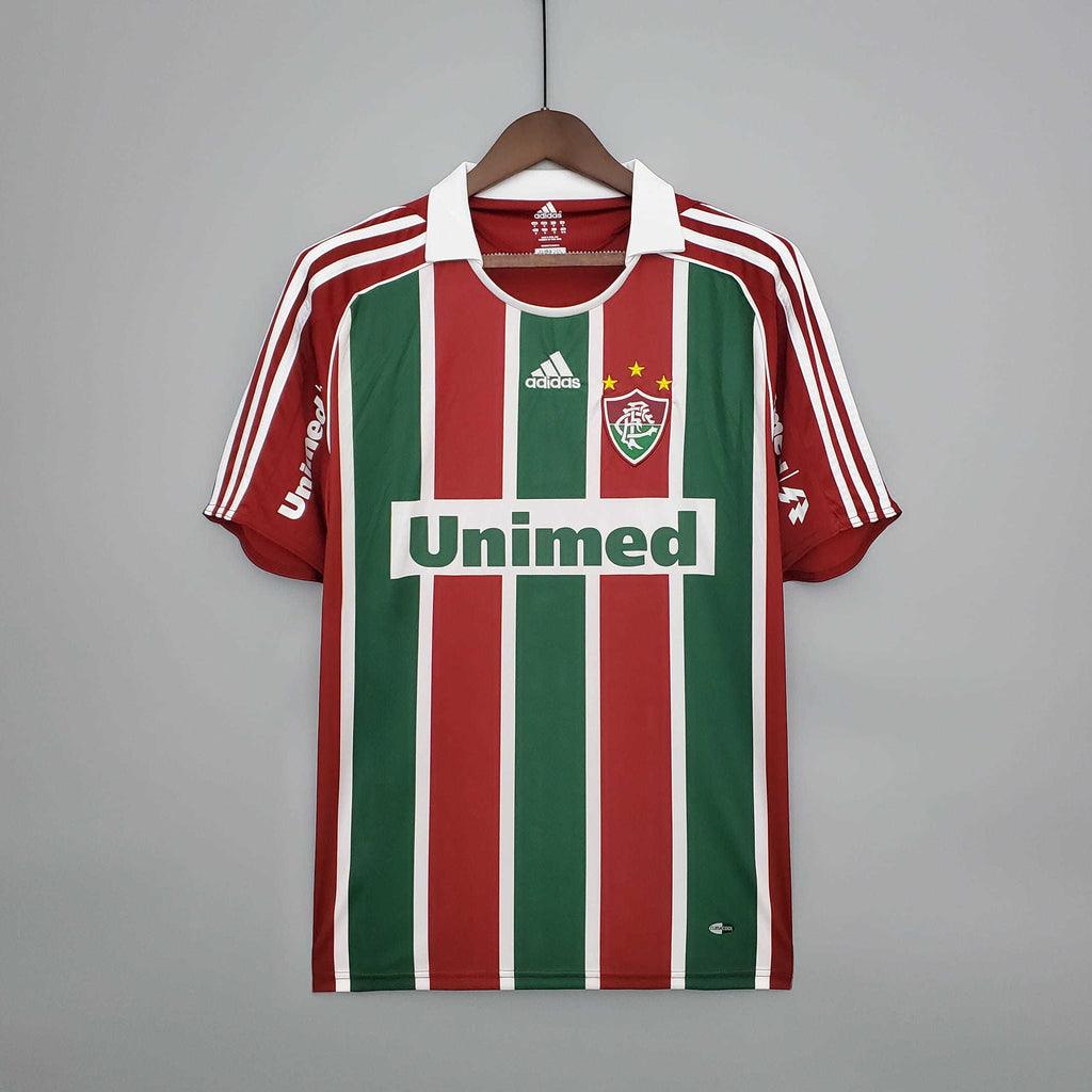 Camisa Fluminense Retrô 2008/2009 Vermelha e Verde - Adidas - Loja da Seven Oficial