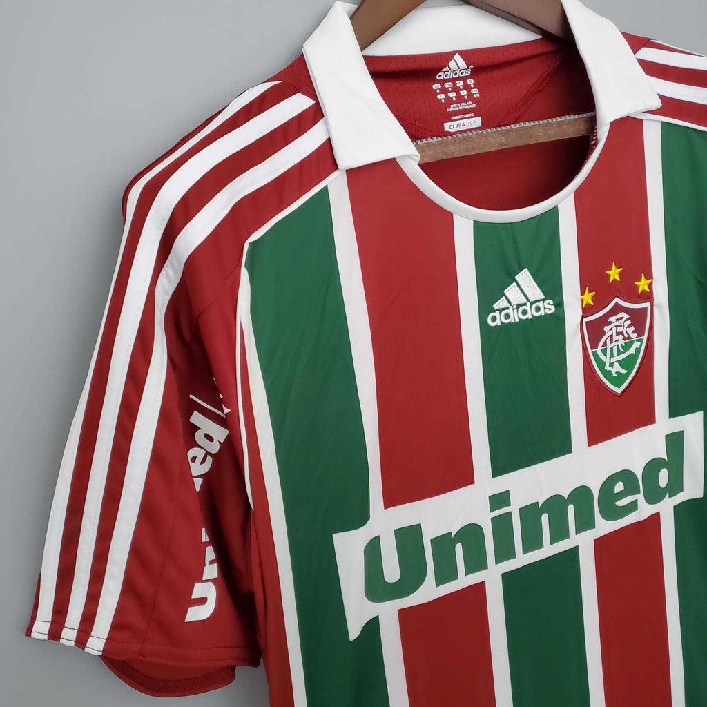 Camisa Fluminense Retrô 2008/2009 Vermelha e Verde - Adidas - Loja da Seven Oficial