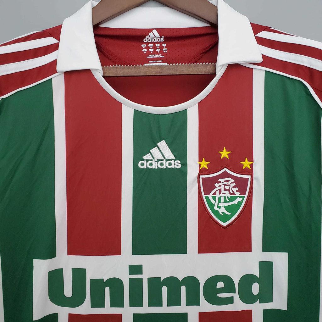 Camisa Fluminense Retrô 2008/2009 Vermelha e Verde - Adidas - Loja da Seven Oficial