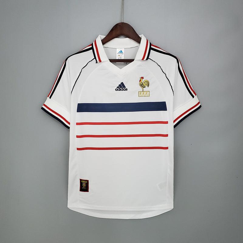 Camisa França Retrô 1998 Branca - Adidas - Loja da Seven Oficial