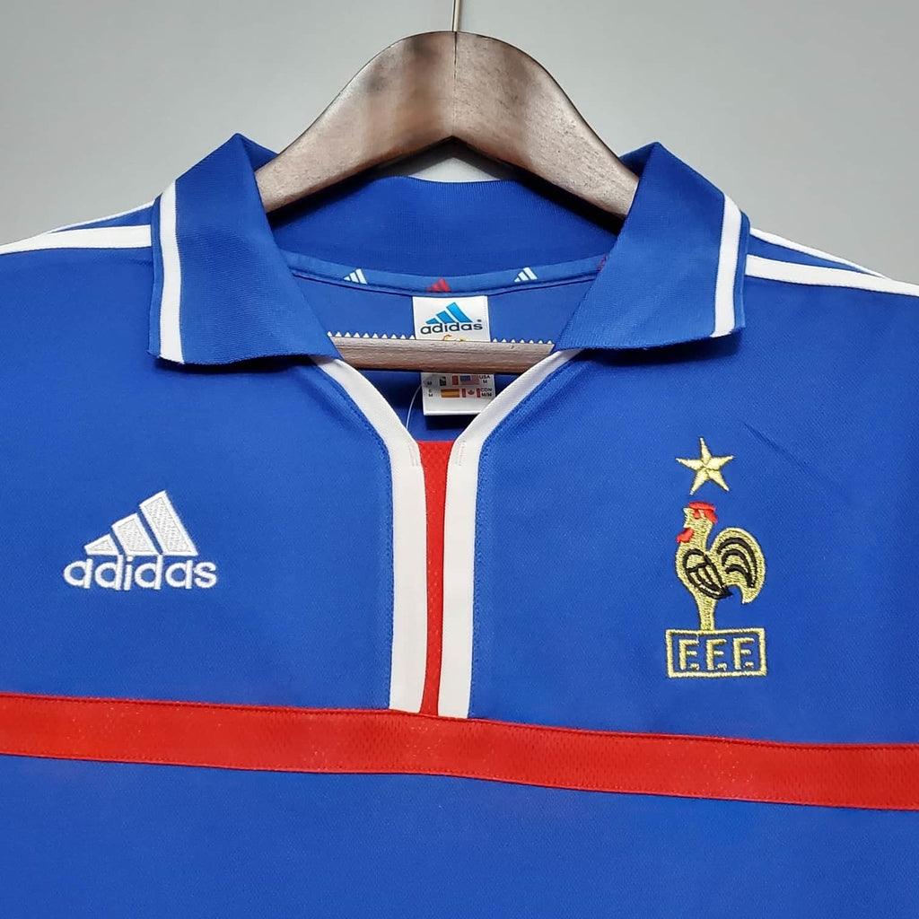 Camisa França Retrô 2000 Azul - Adidas - Loja da Seven Oficial