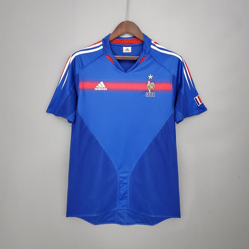 Camisa França Retrô 2004 Azul - Adidas - Loja da Seven Oficial