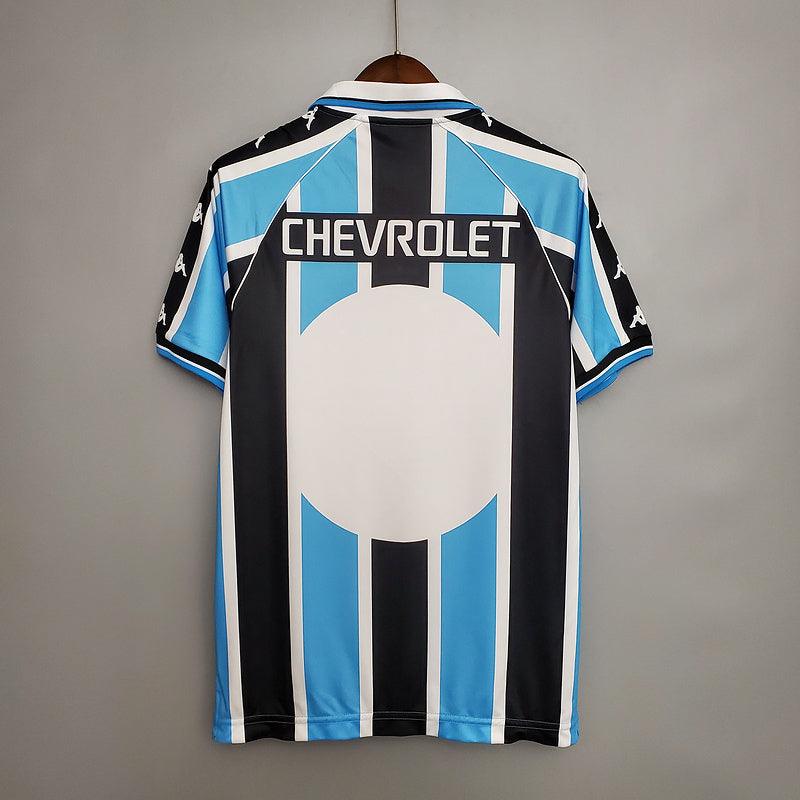 Camisa Grêmio Retrô 2000 Azul e Preta - Kappa - Loja da Seven Oficial