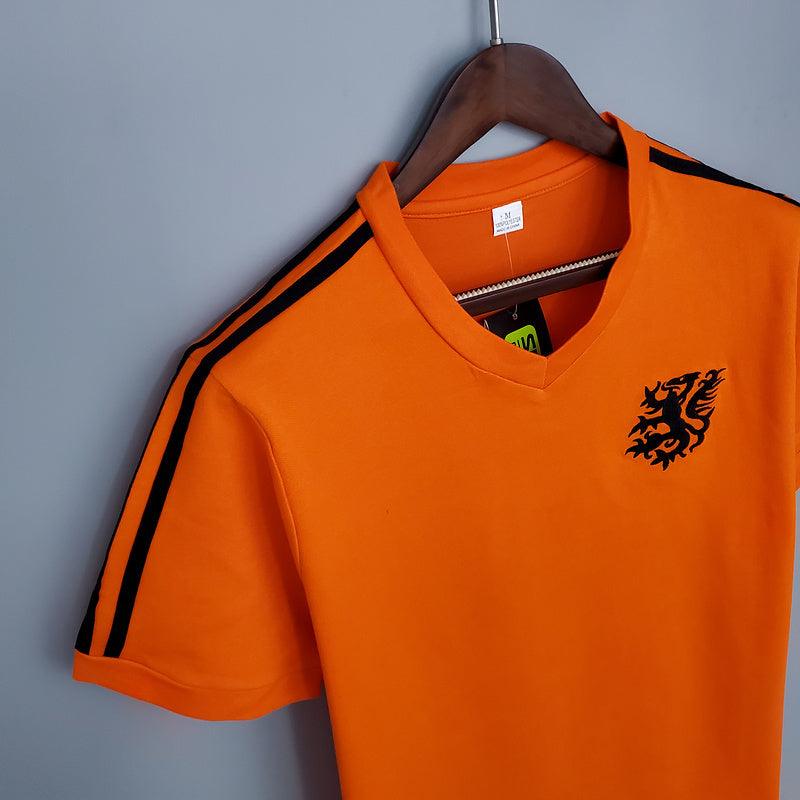 Camisa Holanda Retrô 1974 Laranja - Loja da Seven Oficial