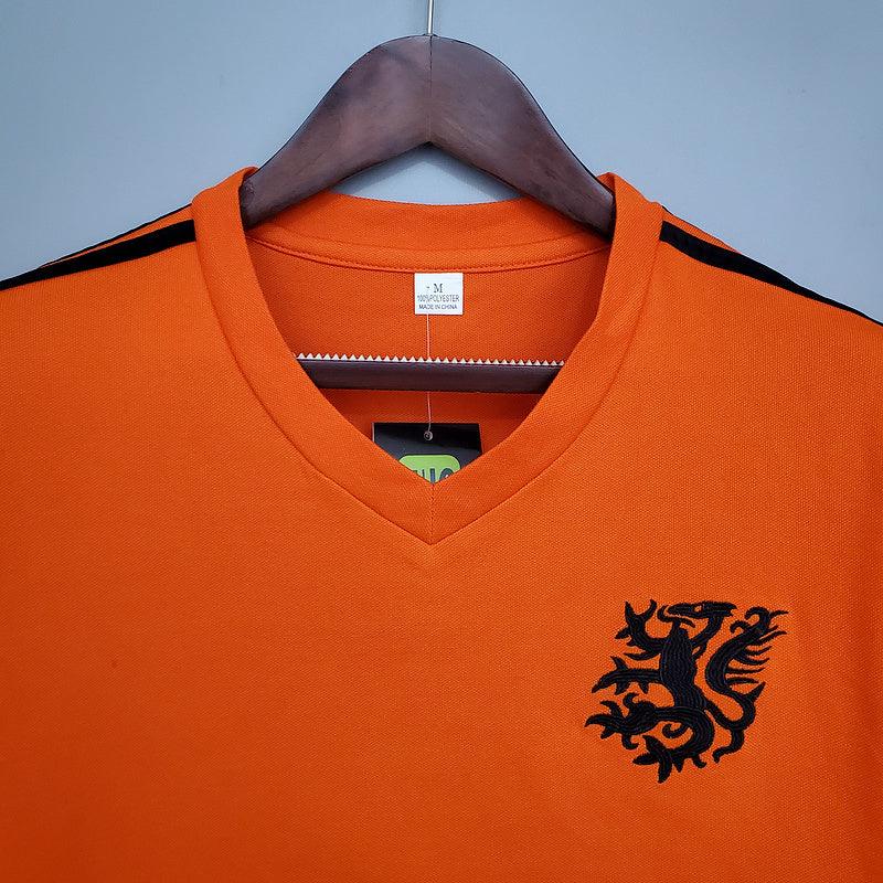 Camisa Holanda Retrô 1974 Laranja - Loja da Seven Oficial