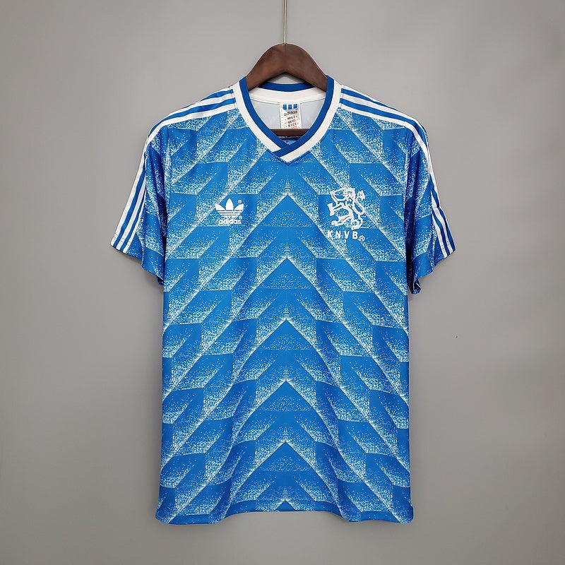 Camisa Holanda Retrô 1988 Azul - Adidas - Loja da Seven Oficial