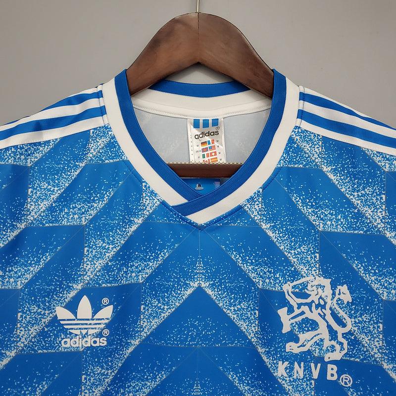 Camisa Holanda Retrô 1988 Azul - Adidas - Loja da Seven Oficial