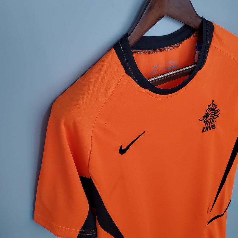 Camisa Holanda Retrô 2002 Laranja - Nike - Loja da Seven Oficial