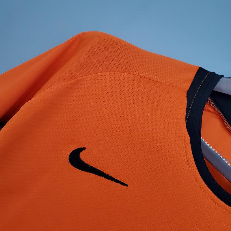 Camisa Holanda Retrô 2002 Laranja - Nike - Loja da Seven Oficial