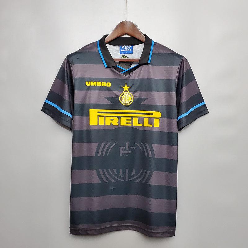 Camisa Inter de Milão Retrô 1997/1998 Cinza - Umbro - Loja da Seven Oficial