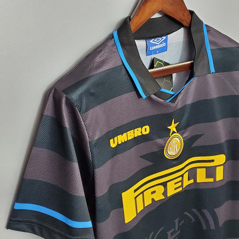 Camisa Inter de Milão Retrô 1997/1998 Cinza - Umbro - Loja da Seven Oficial