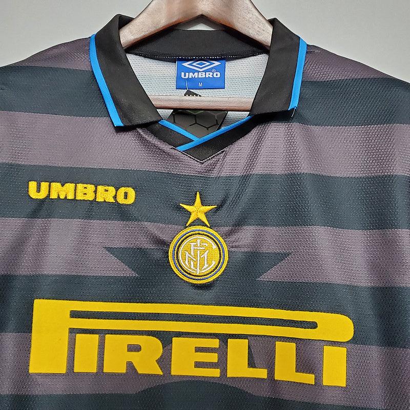 Camisa Inter de Milão Retrô 1997/1998 Cinza - Umbro - Loja da Seven Oficial