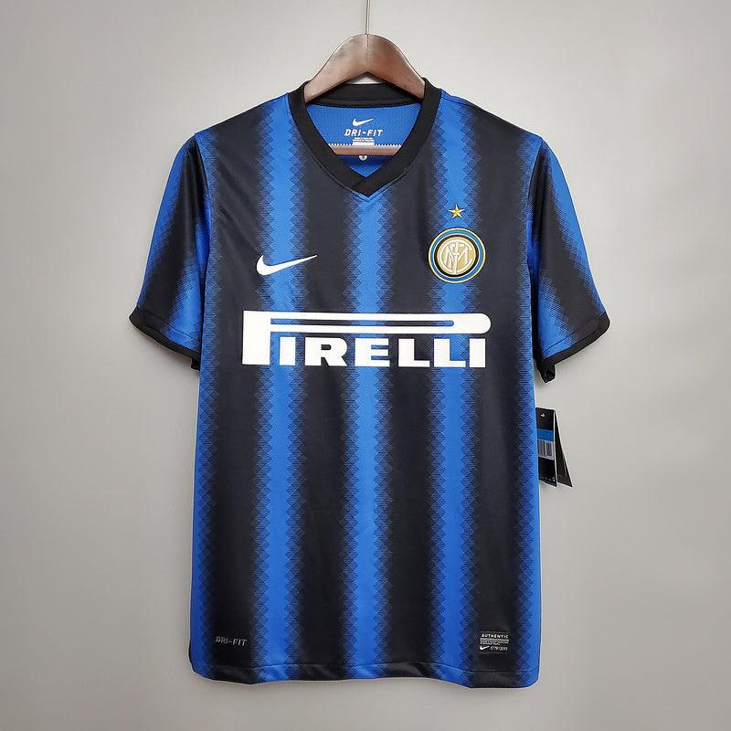 Camisa Inter de Milão Retrô 2010/2011 Azul e Preta - Nike - Loja da Seven Oficial