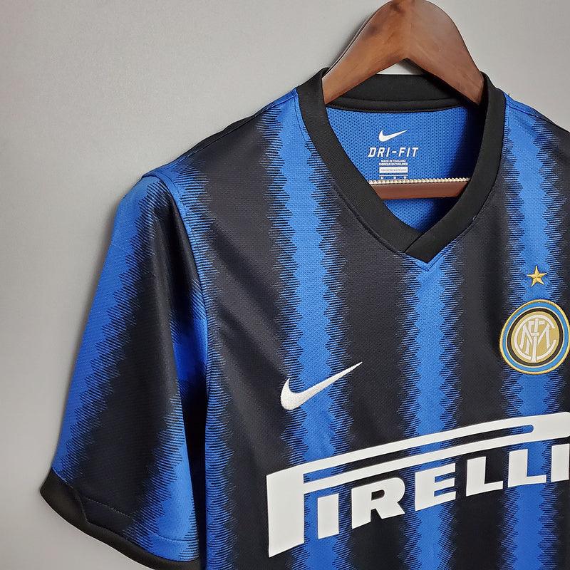 Camisa Inter de Milão Retrô 2010/2011 Azul e Preta - Nike - Loja da Seven Oficial