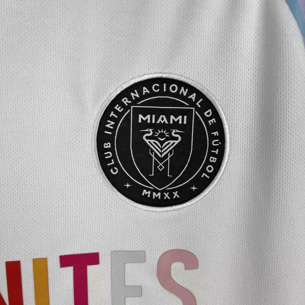 Camisa Inter Miami Pré-jogo 23/24 - Branco - Loja da Seven Oficial