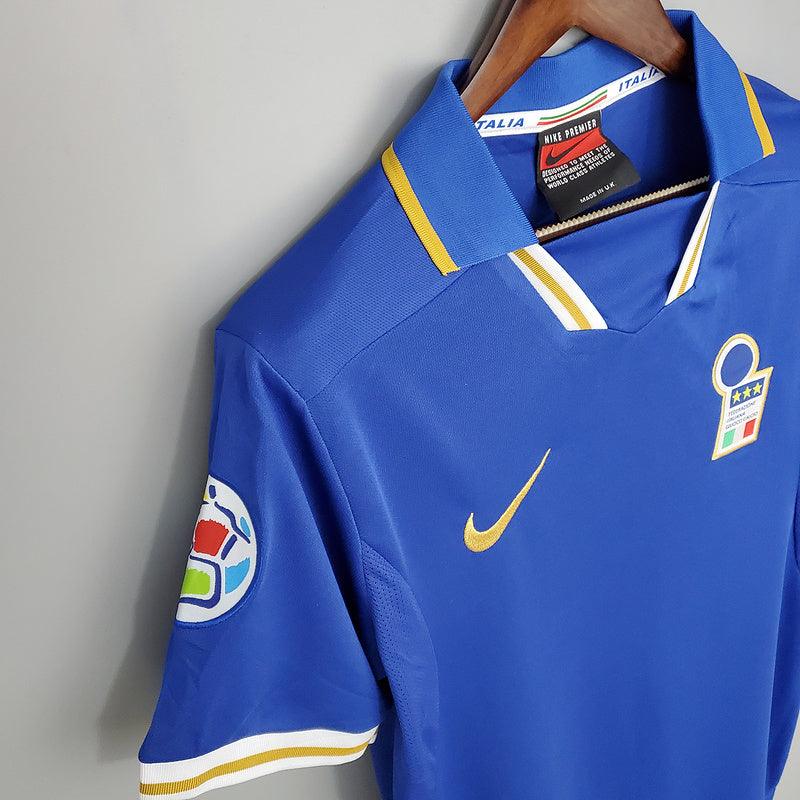 Camisa Itália Retrô 1996 Azul - Nike - Loja da Seven Oficial