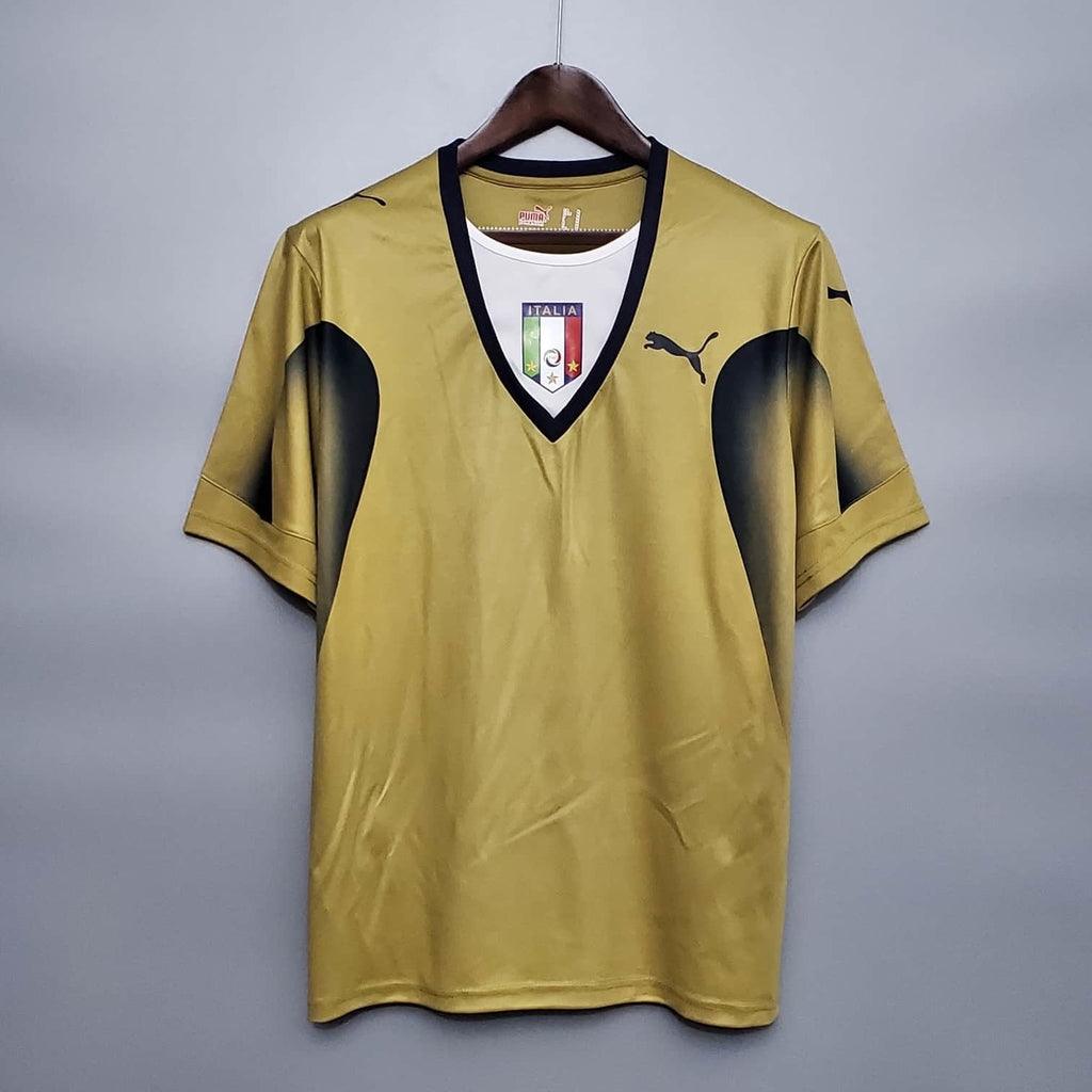 Camisa Itália Retrô 2006 Dourada - Puma - Loja da Seven Oficial