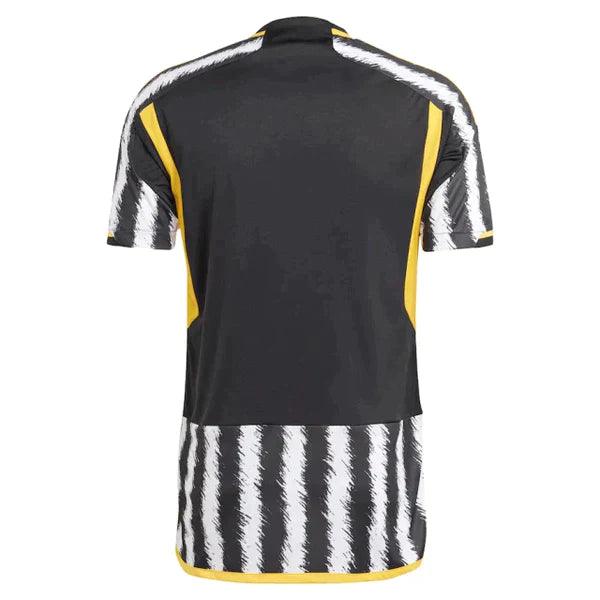 Camisa Juventus Home 23/24 s/n° Torcedor Masculino - Branco e Preto - Loja da Seven Oficial