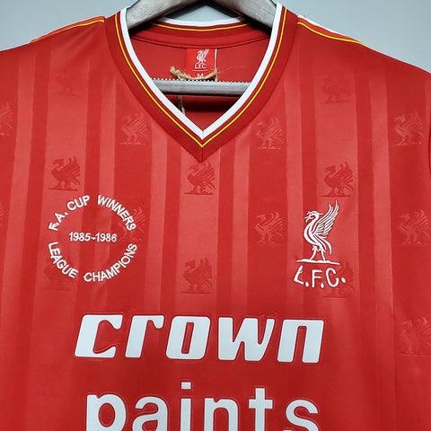 Camisa Liverpool Retrô 1985/1986 Vermelha - Loja da Seven Oficial