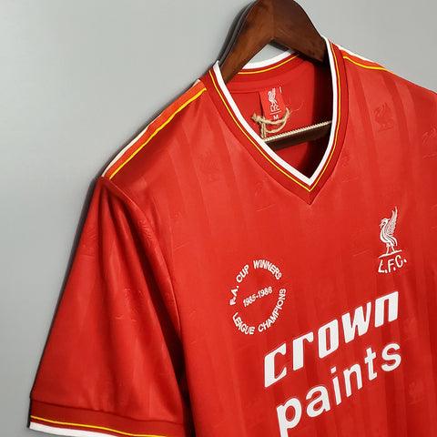 Camisa Liverpool Retrô 1985/1986 Vermelha - Loja da Seven Oficial