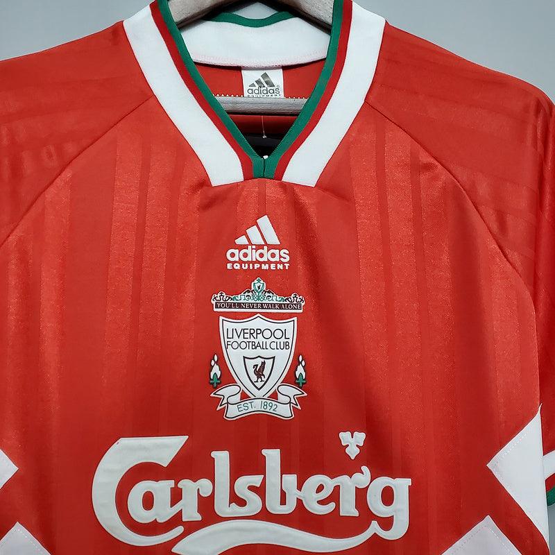 Camisa Liverpool Retrô 1993/1995 Vermelha - Adidas - Loja da Seven Oficial