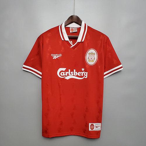 Camisa Liverpool Retrô 1996/1997 Vermelha - Reebok - Loja da Seven Oficial