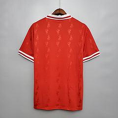 Camisa Liverpool Retrô 1996/1997 Vermelha - Reebok - Loja da Seven Oficial