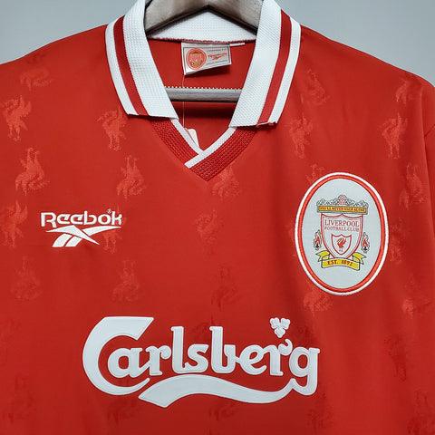 Camisa Liverpool Retrô 1996/1997 Vermelha - Reebok - Loja da Seven Oficial