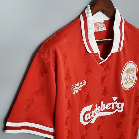 Camisa Liverpool Retrô 1996/1997 Vermelha - Reebok - Loja da Seven Oficial