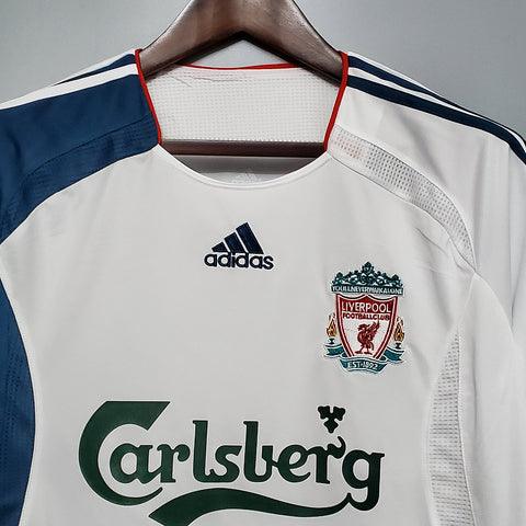 Camisa Liverpool Retrô 2006/2007 Branca - Adidas - Loja da Seven Oficial