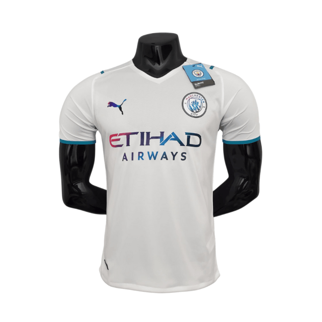 Camisa Manchester City 2122 - Branca - Puma - Masculino Jogador - Loja da Seven Oficial