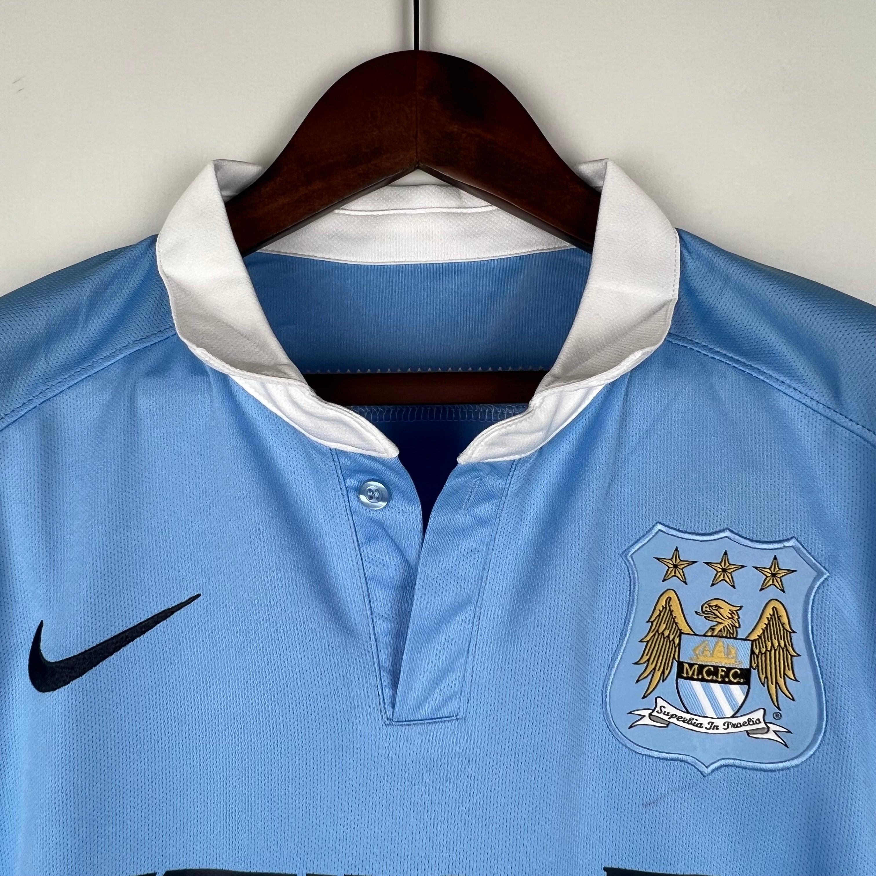 Camisa Manchester City I 15/16 Nike - Azul - Loja da Seven Oficial