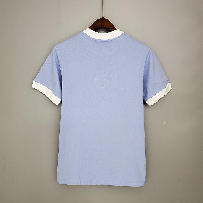 Camisa Manchester City Retrô 1972 Azul - Loja da Seven Oficial