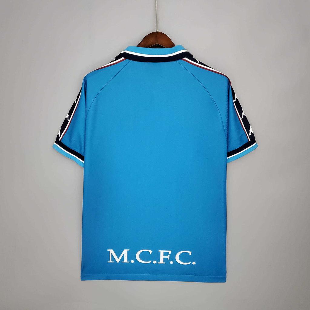 Camisa Manchester City Retrô 1997/1998 Azul - Kappa - Loja da Seven Oficial