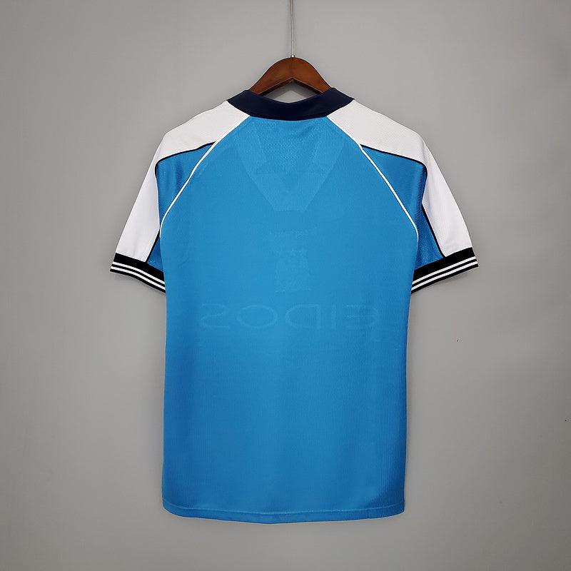 Camisa Manchester City Retrô 1999/2001 Azul - Loja da Seven Oficial