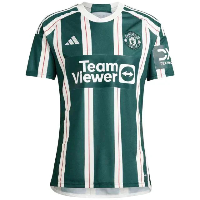 Camisa Manchester United Away 23/24 s/n° Torcedor Masculina - Branco e Verde - Loja da Seven Oficial