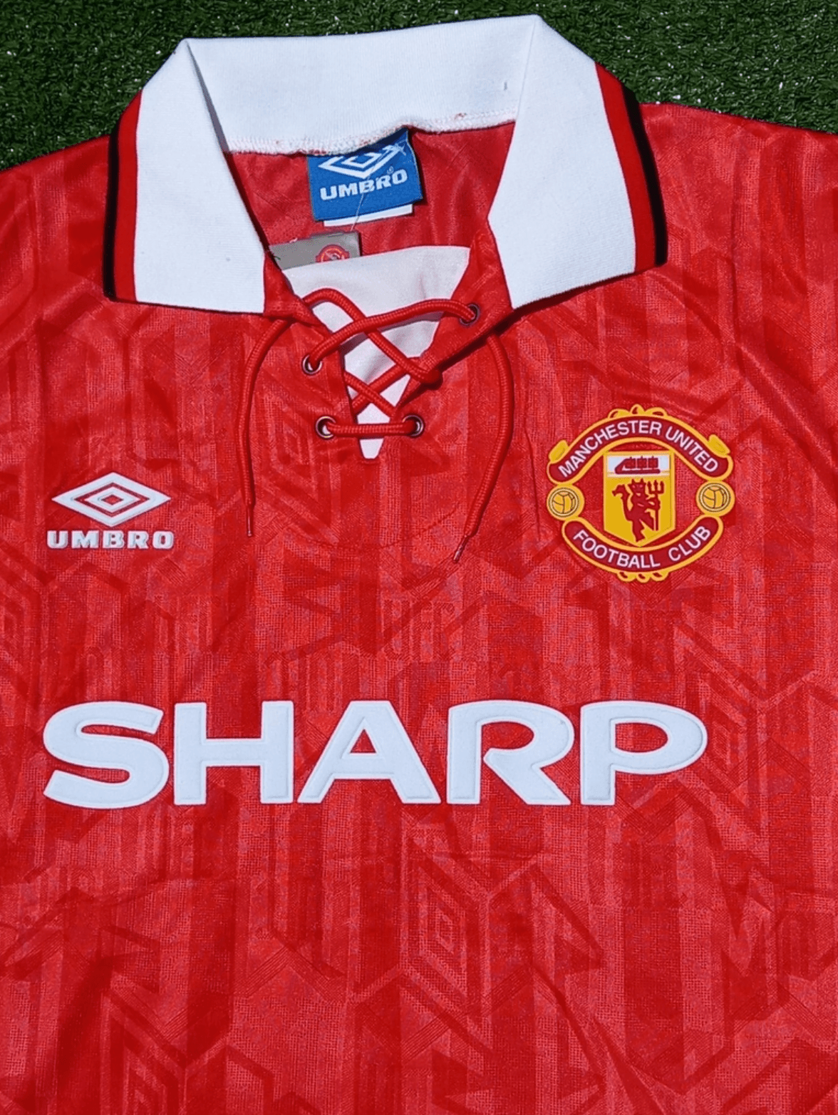 Camisa Manchester United I Retrô 1992/94 Umbro - Vermelho - Loja da Seven Oficial