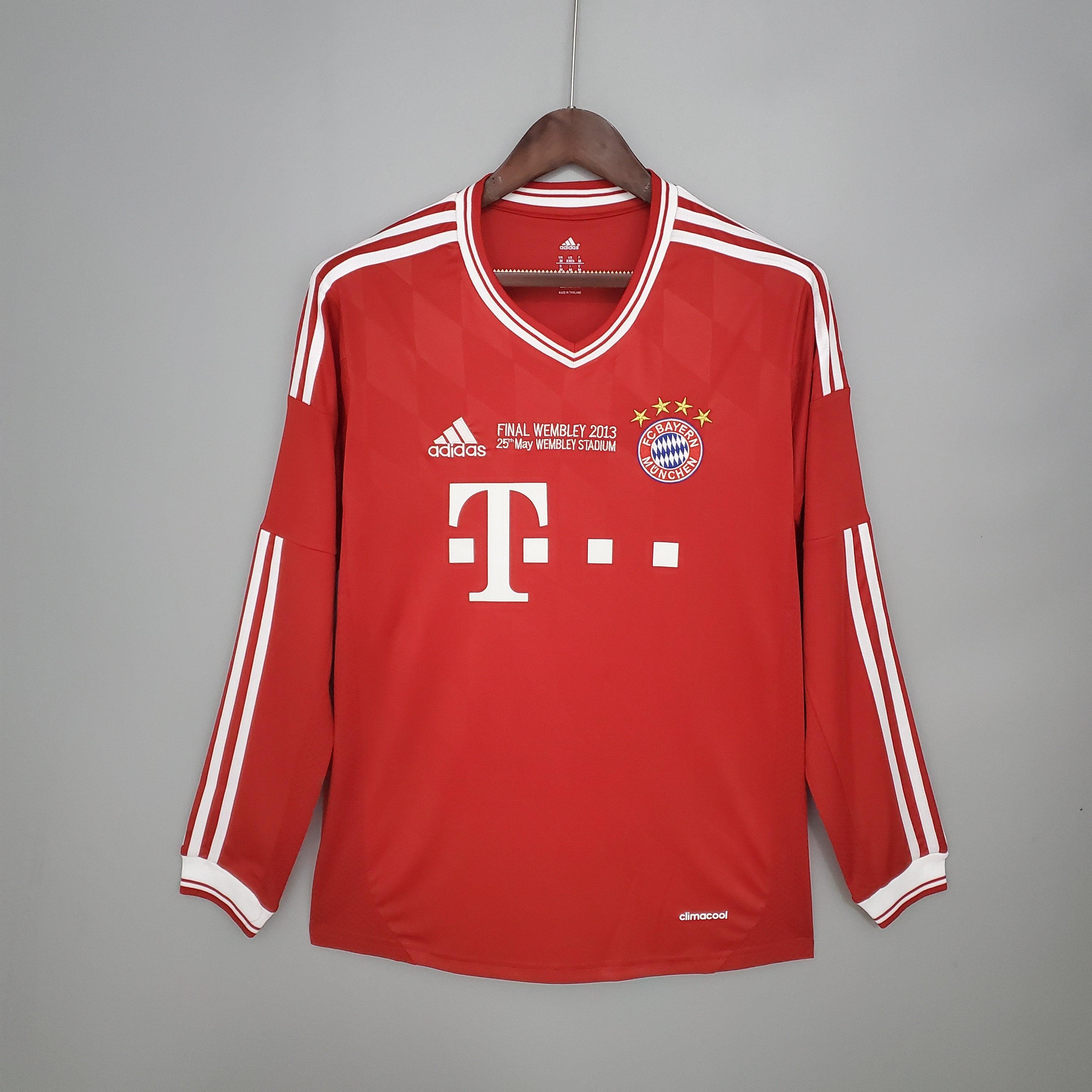 Camisa Manga Longa Bayern de Munique Champions League 2013/14 Adidas - Vermelha - Loja da Seven Oficial