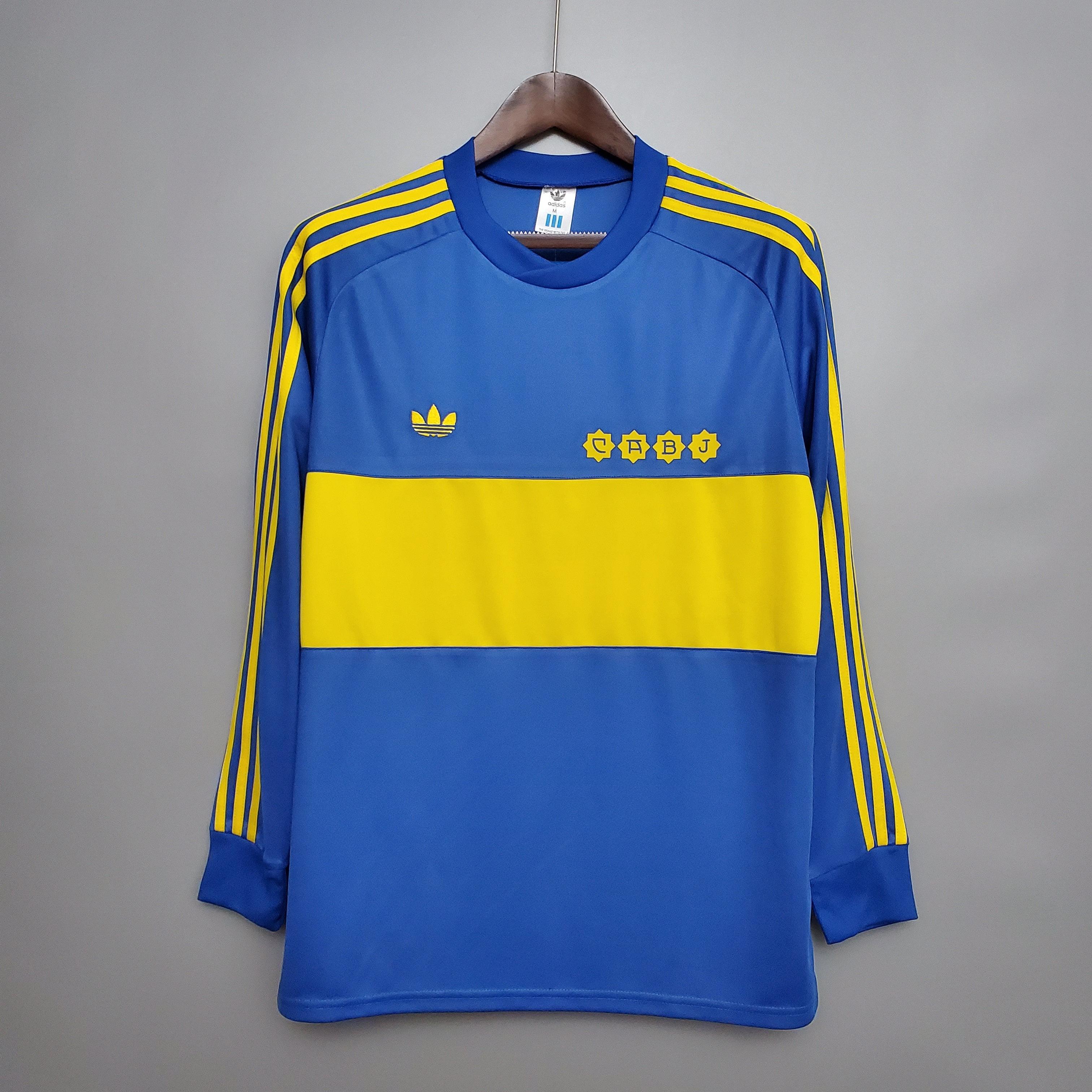 Camisa Manga Longa Boca Juniors 1981 Adidas - Azul - Loja da Seven Oficial