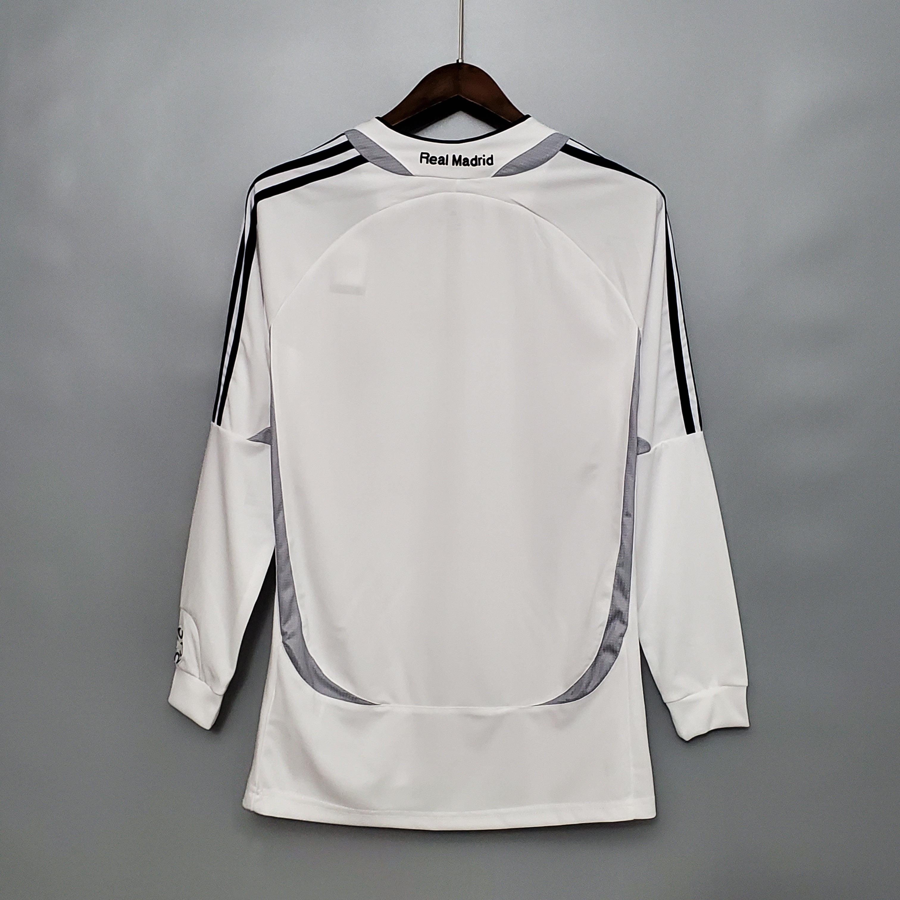 Camisa Manga Longa Real Madrid 06/07 Adidas - Branco - Loja da Seven Oficial