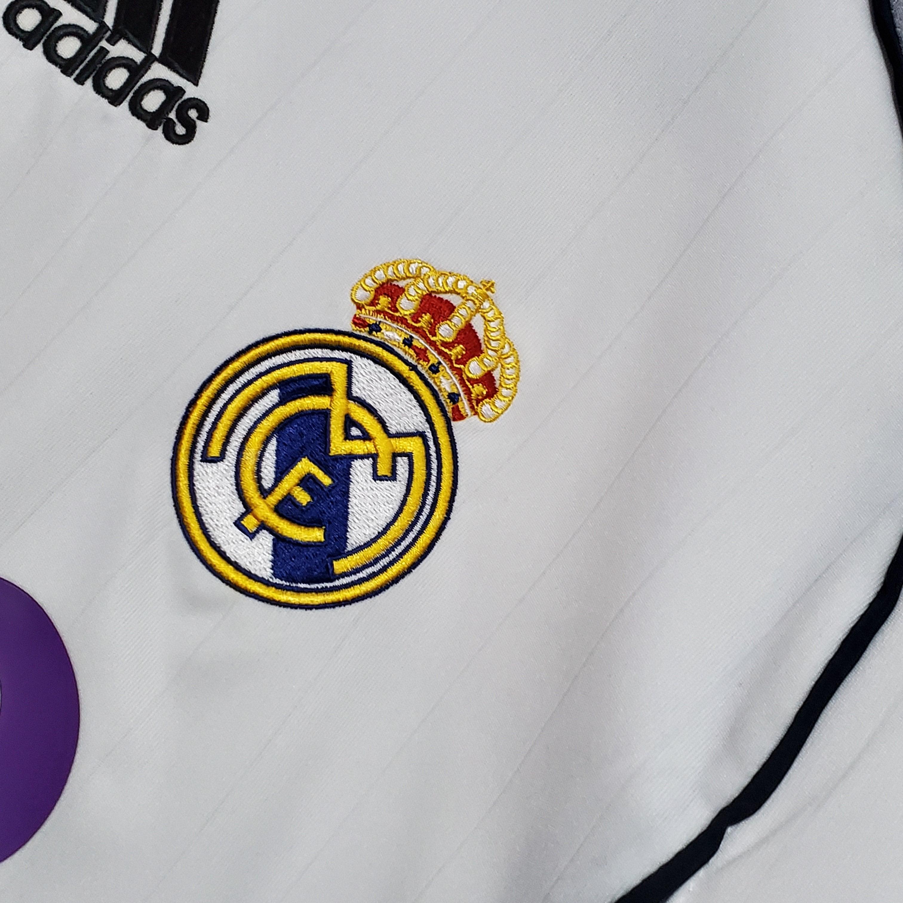 Camisa Manga Longa Real Madrid 06/07 Adidas - Branco - Loja da Seven Oficial