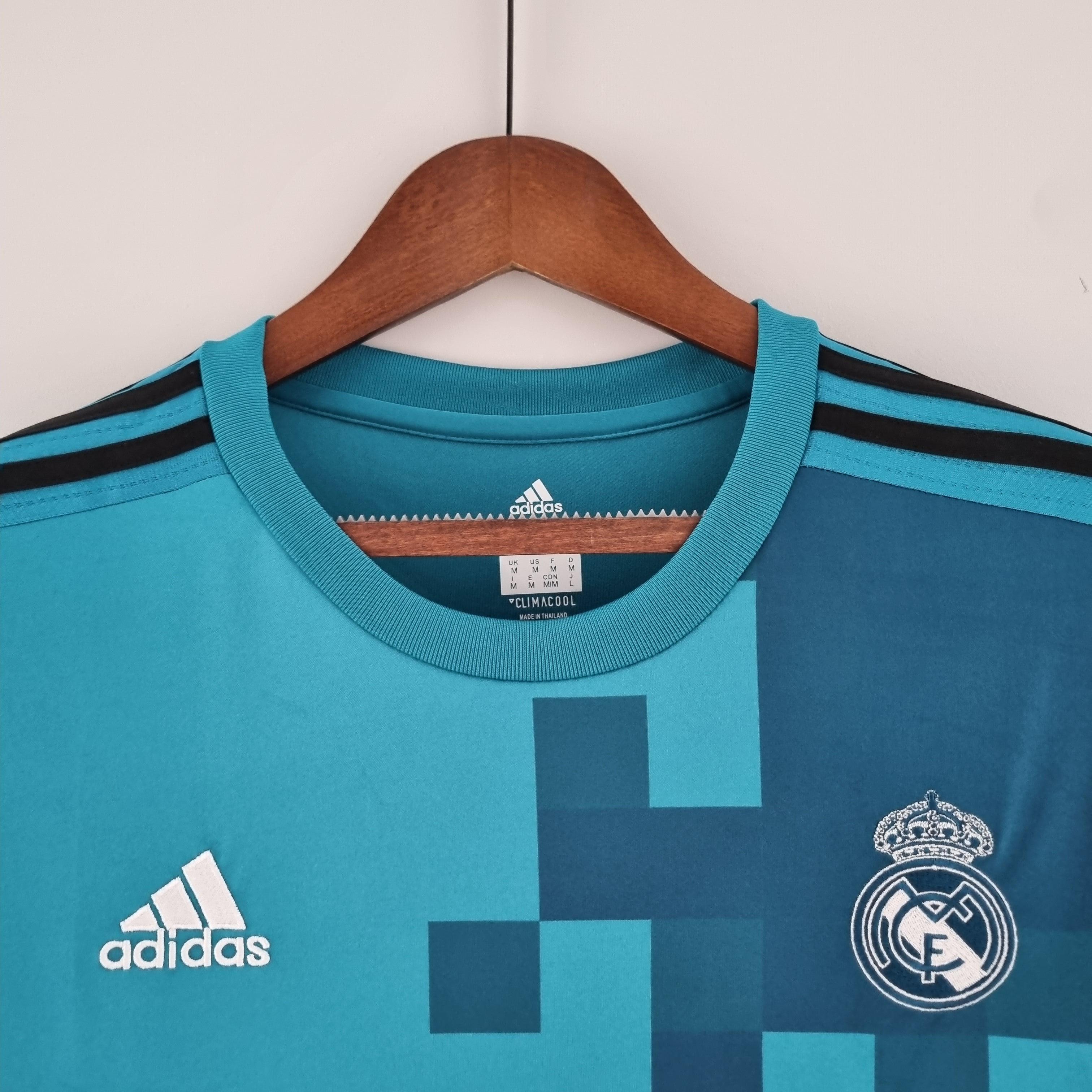 Camisa Manga Longa Real Madrid 17/18 Adidas - Azul - Loja da Seven Oficial