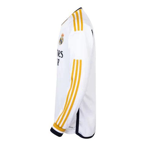 Camisa Manga Longa Real Madrid I 23/24 - Branca - Loja da Seven Oficial