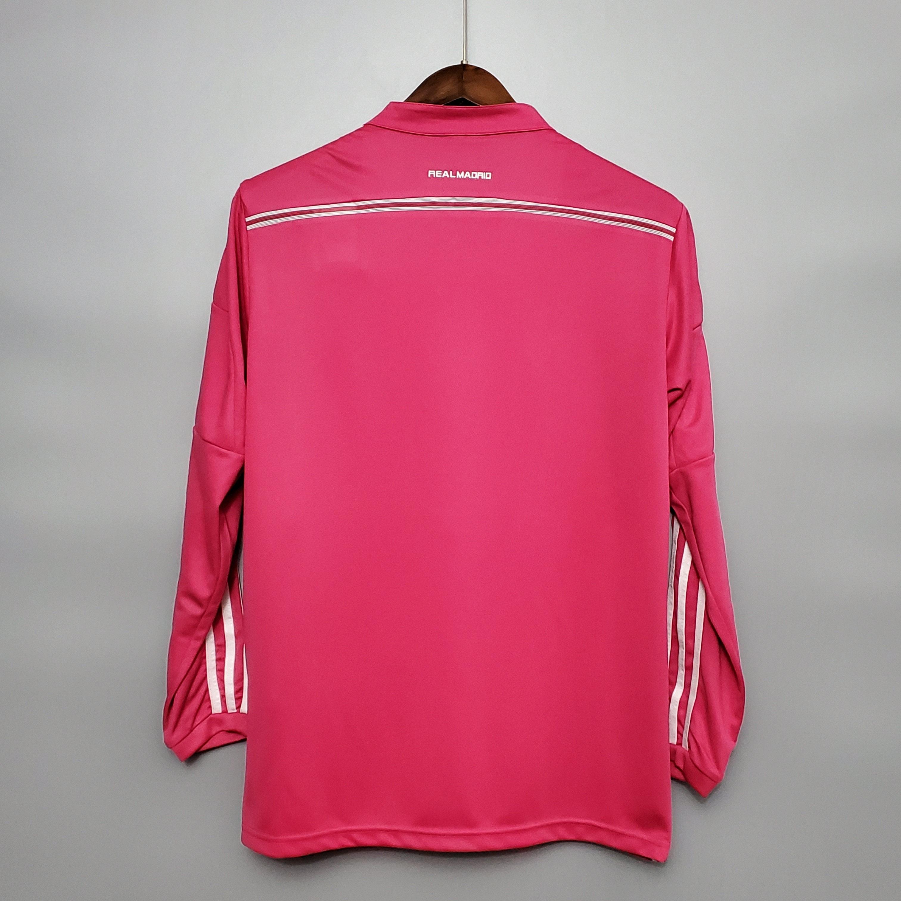 Camisa Manga Longa Real Madrid II 14/15 Adidas - Rosa - Loja da Seven Oficial