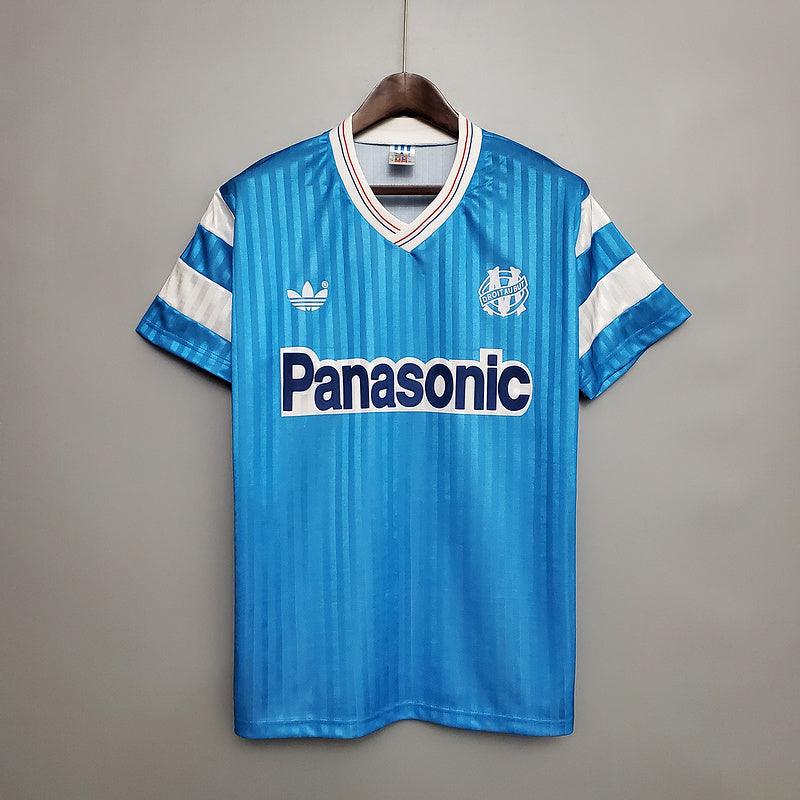 Camisa Marseille Retrô 1990 Azul - Adidas - Loja da Seven Oficial