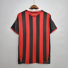 Camisa Milan Retrô 09/10 - Adidas - Vermelha e Preta - Loja da Seven Oficial