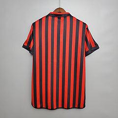 Camisa Milan Retrô 1999/2000 Vermelha e Preta - Adidas - Loja da Seven Oficial