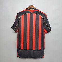 Camisa Milan Retrô 2006/2007 Vermelha e Preta - Adidas - Loja da Seven Oficial